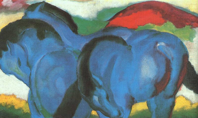 The Little Blue Horses, Franz Marc